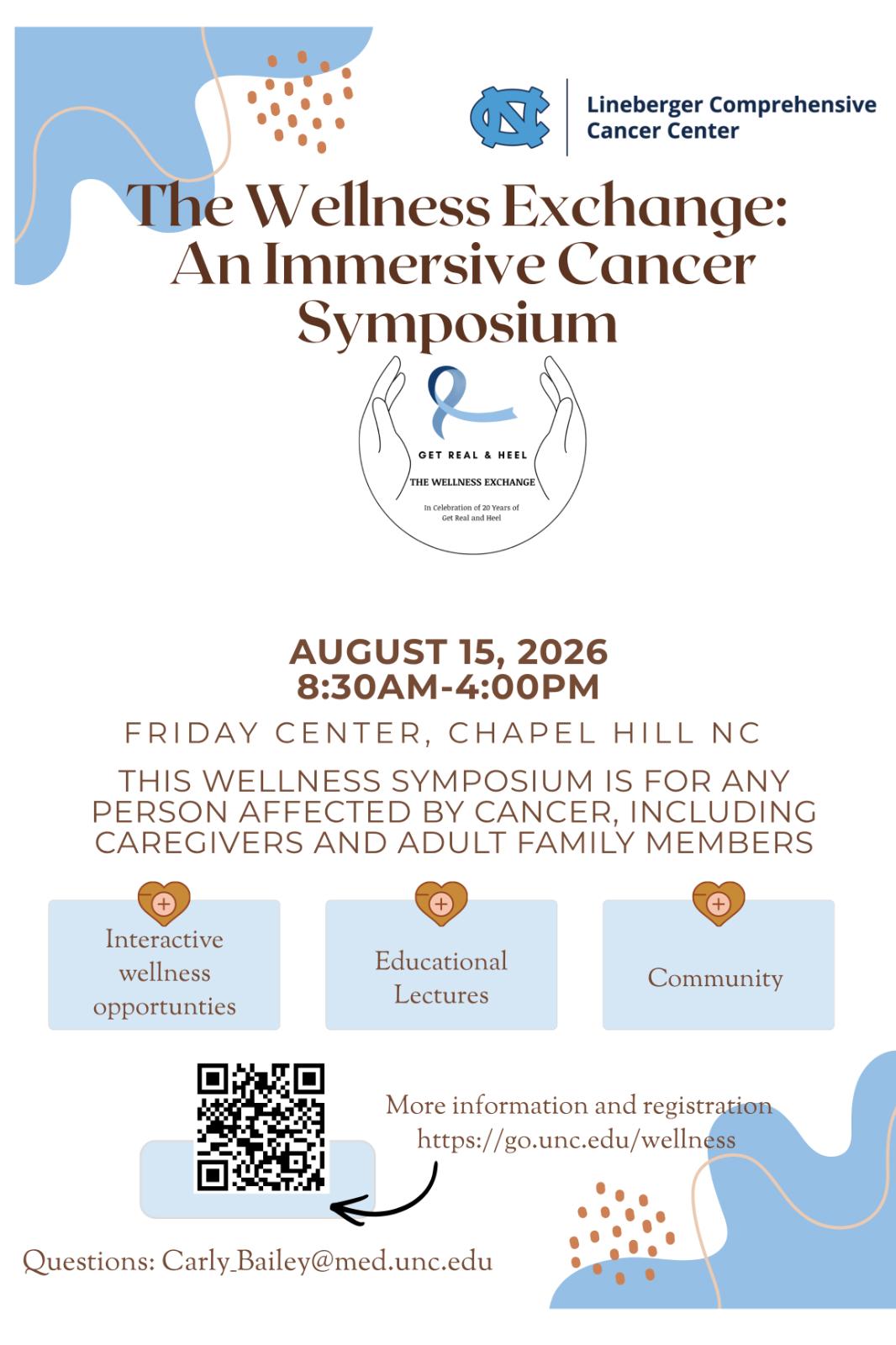 The Wellness Exchange: An Immersive Cancer Symposium, August 15 2026, Friday Center Chapel Hill